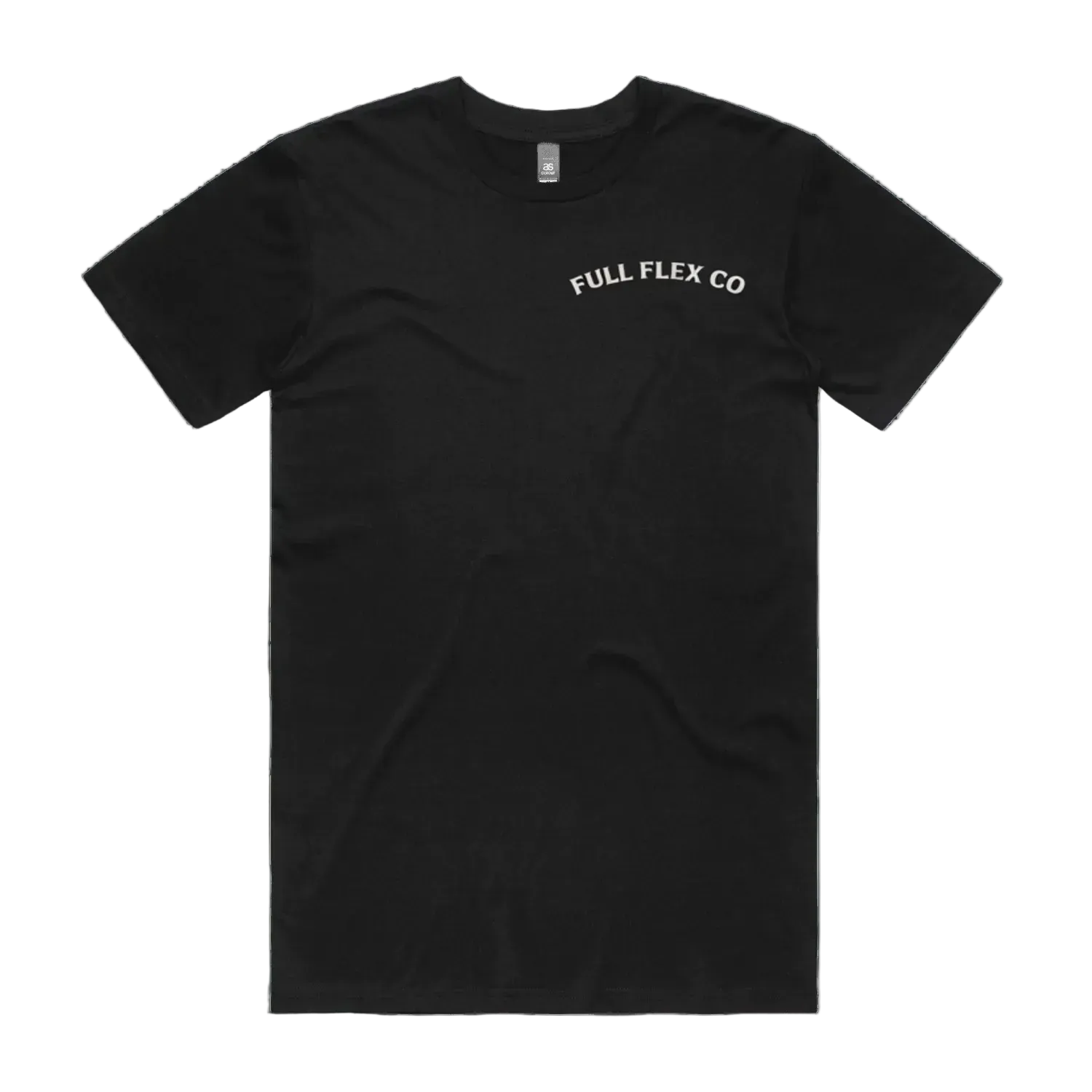 Black front flat lay