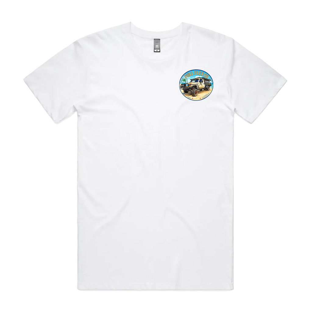 White front flat lay