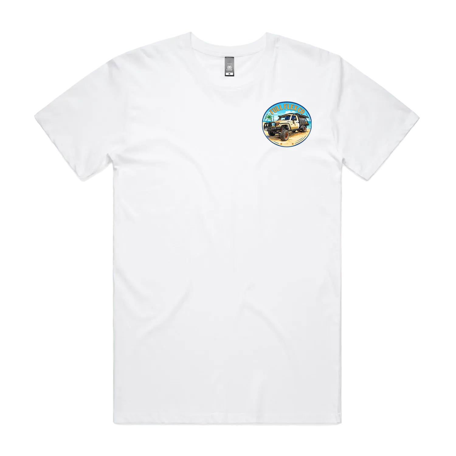 White front flat lay