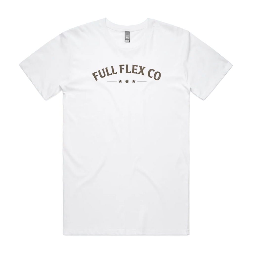 White front flat lay